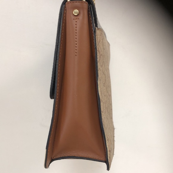 CK Black & Beige Monogram Messenger Sling Bag - Picture 3 of 16